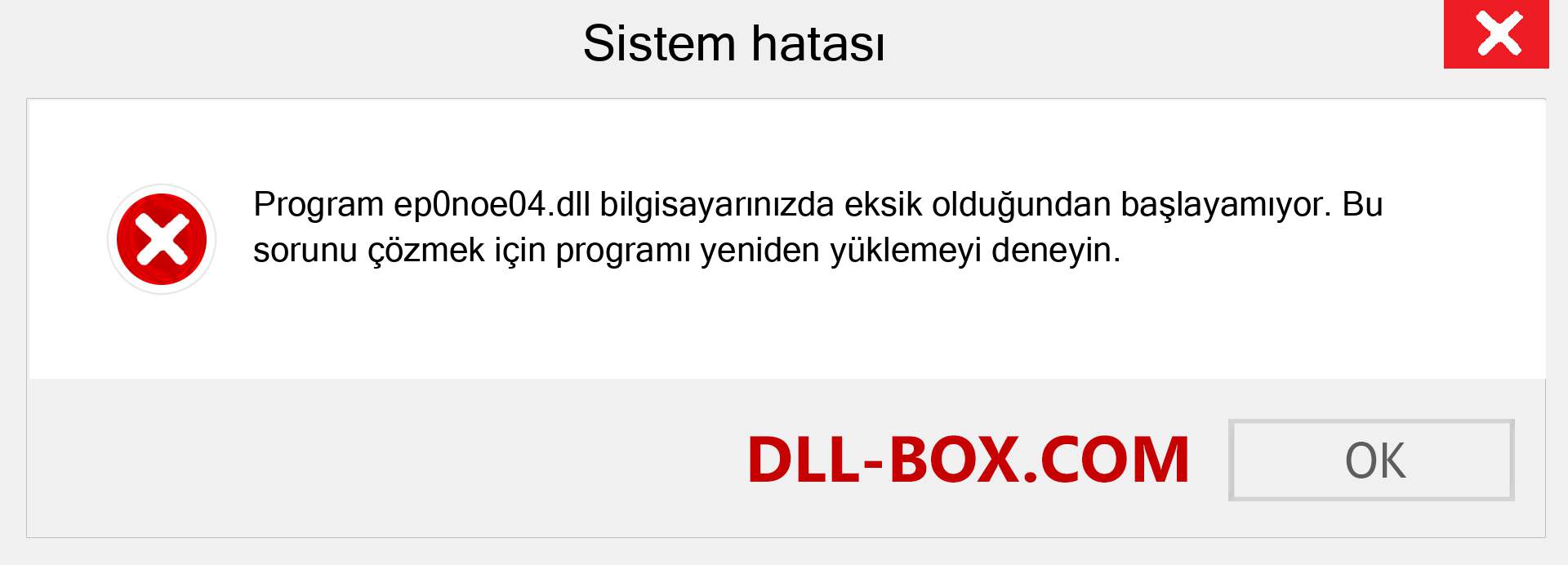 ep0noe04.dll dosyası eksik mi? Windows 7, 8, 10 için İndirin - Windows'ta ep0noe04 dll Eksik Hatasını Düzeltin, fotoğraflar, resimler